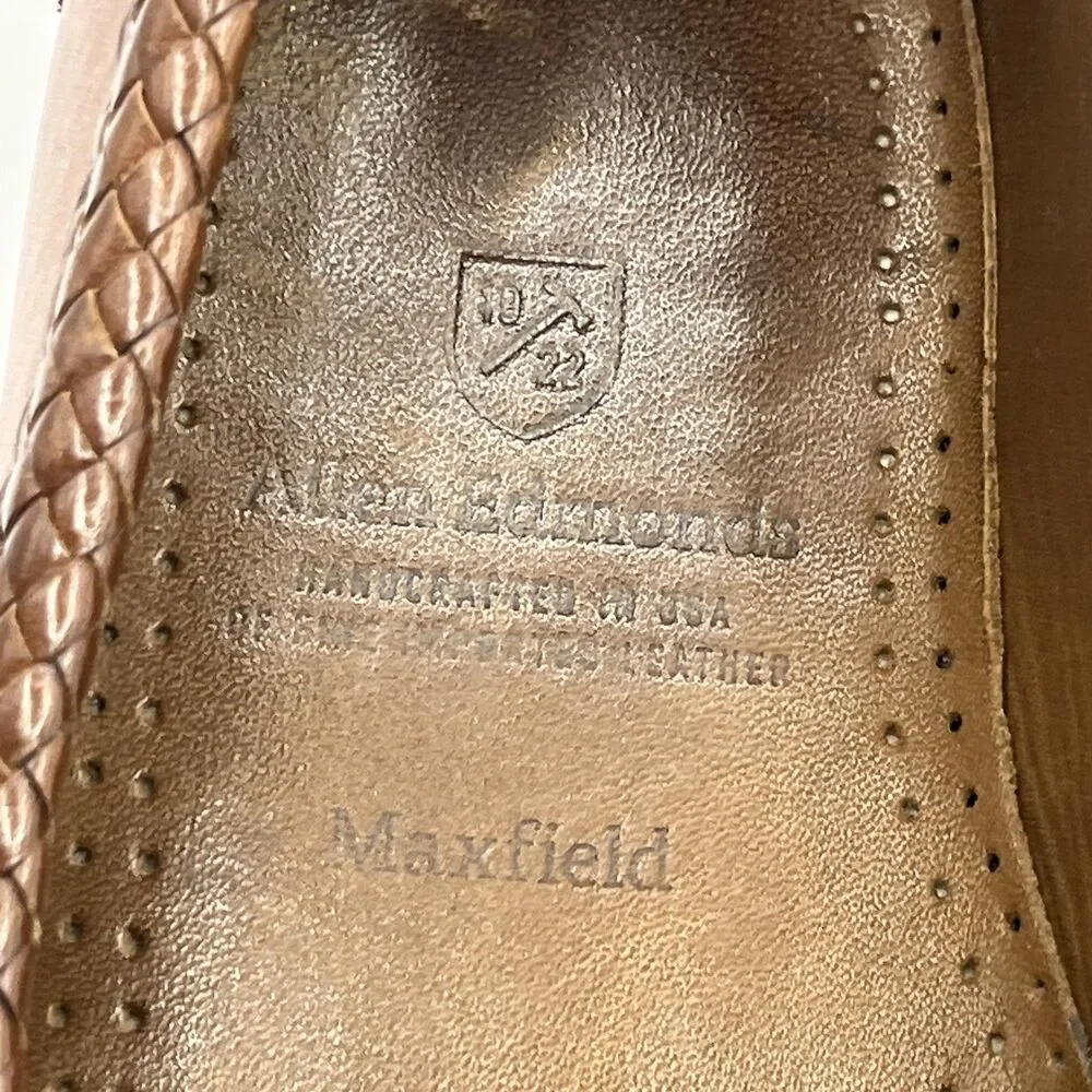 Allen Edmonds Maxfield Tassel Loafers Men’s 10B Chili Leather Made in